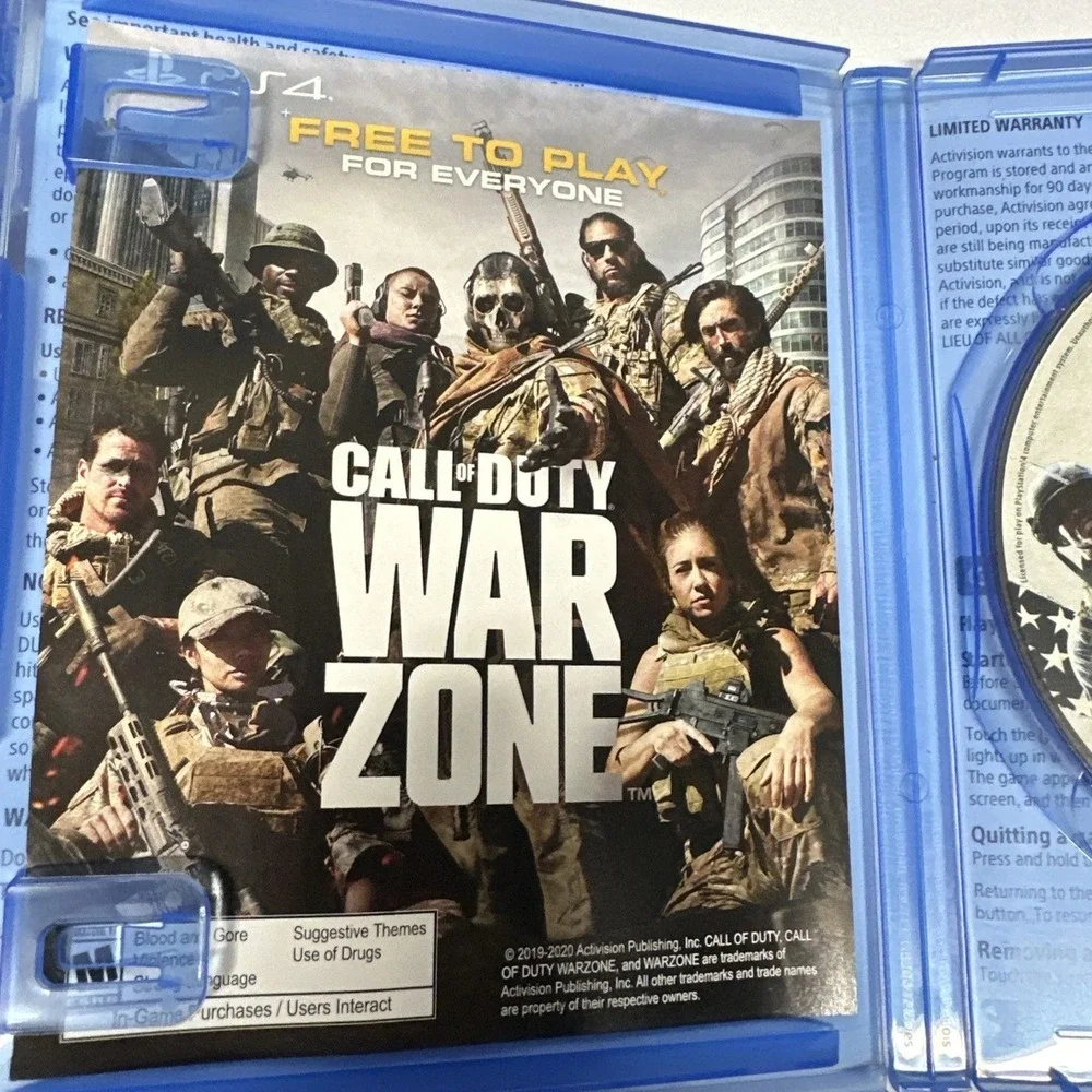 Call of Duty Black Ops Cold War PS4 Sony PlayStation 4 Video Game